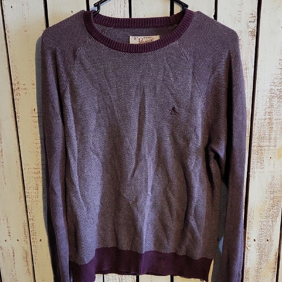 Original Penguin Purple Crew Neck Sweater - Picture 1 of 3